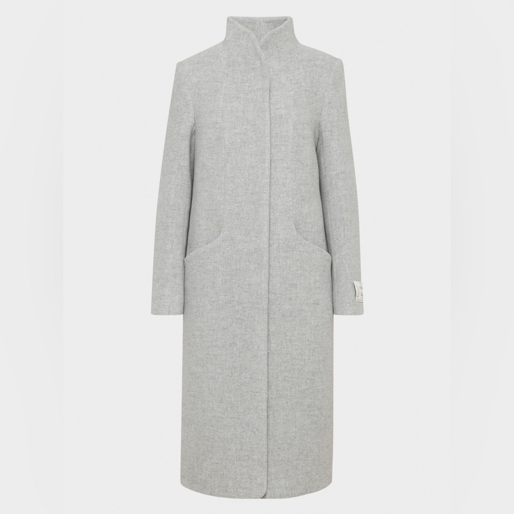 Aritzia Wilfred Cocoon Long Coat Blue Sz S